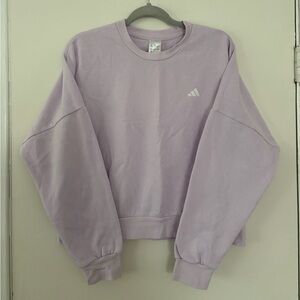 adidas Women's Light Purple Crew Neck Sweater